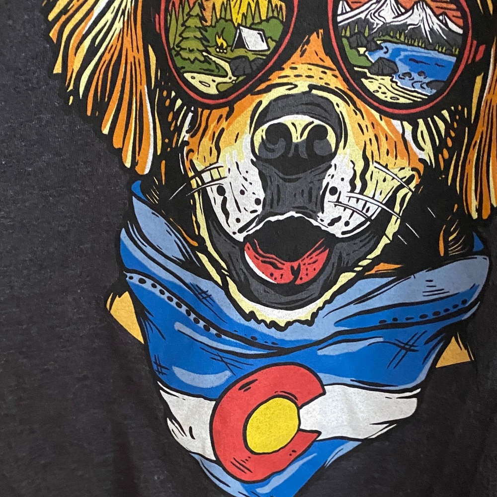 Cool Colorado Canine Graphic Tee - Charcoal - Picture 3 of 3